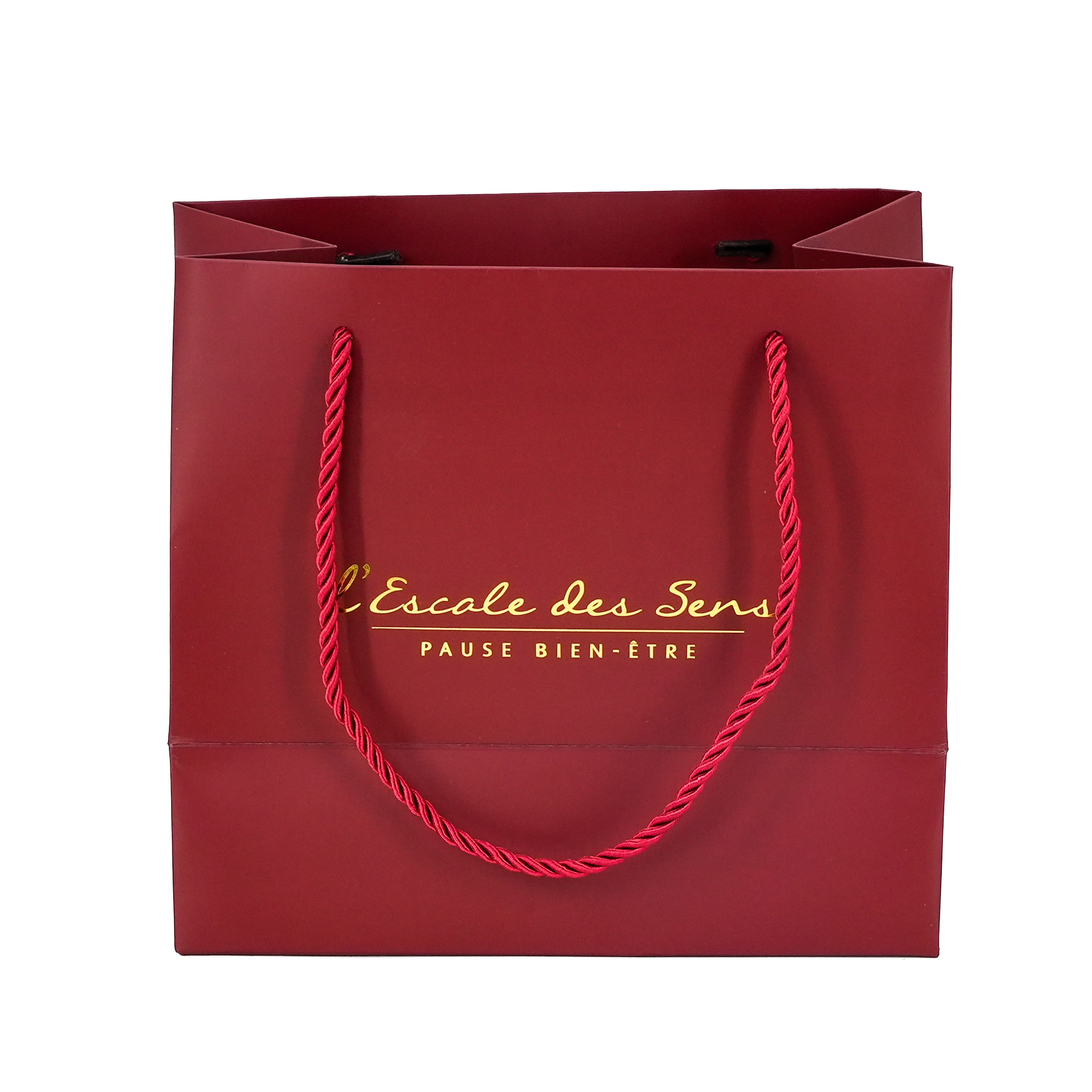 红色烫金纸袋手提袋 节日喜庆包装 可定制logo图案