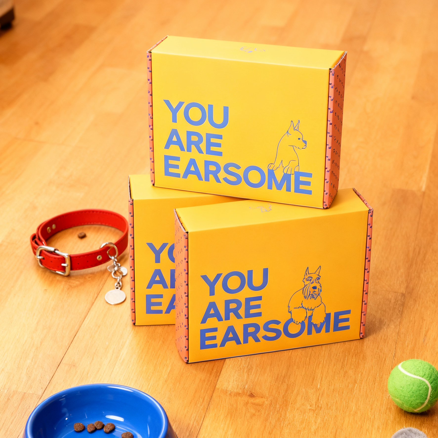 宠物用品纸盒｜狗狗零食与玩具包装盒