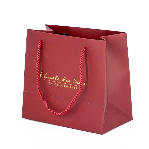 红色烫金纸袋手提袋 节日喜庆包装 可定制logo图案